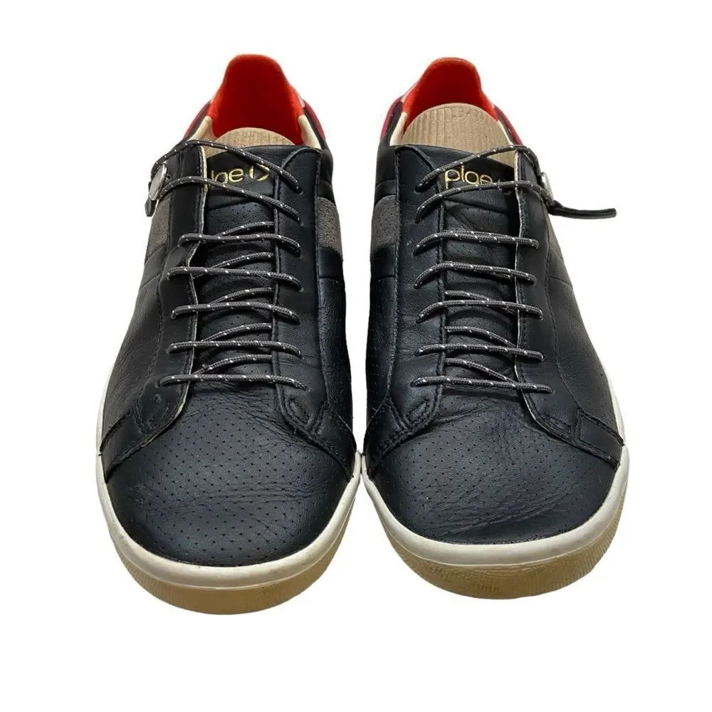 Plae Brand Mulberry Black Leather Sneakers Size 10.5 Men, Size‎ 12 Women